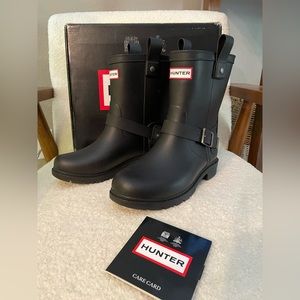 Hunter Shoreditch Biker Boot/Welly; Size 7 (38) Women’s